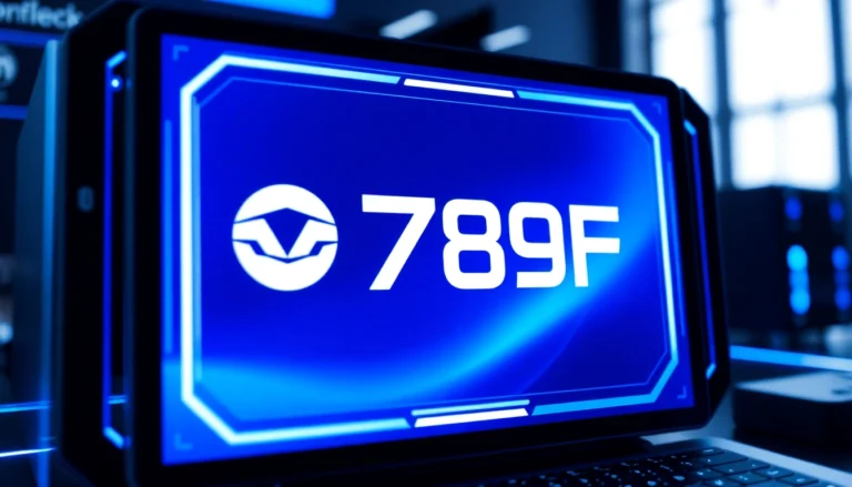 789F branded digital interface demonstrating cutting-edge online gaming platform with vibrant visuals and modern design for user engagement.