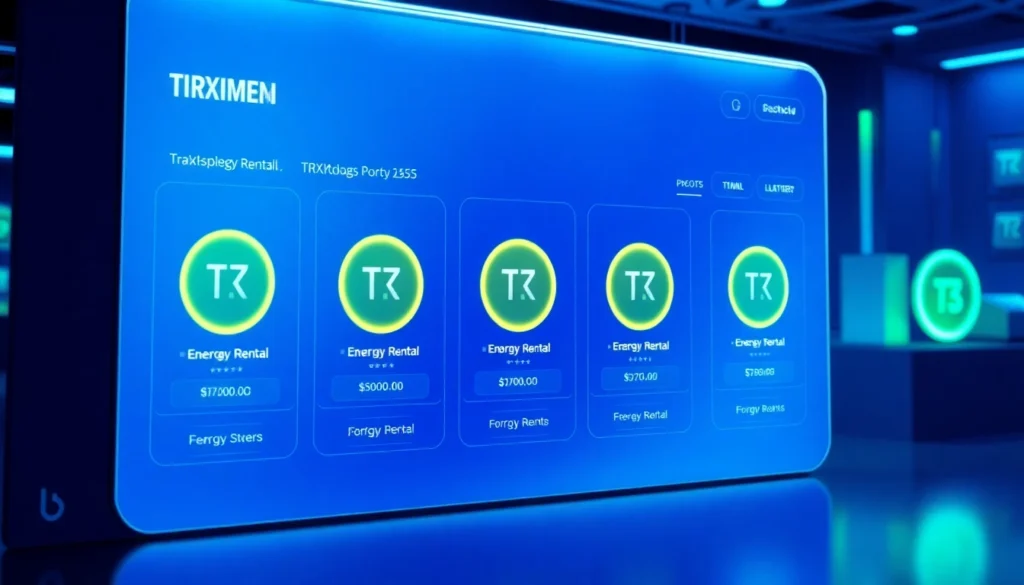 Efficient TRX energy rental platform showcasing seamless rental process and live energy metrics for blockchain users.