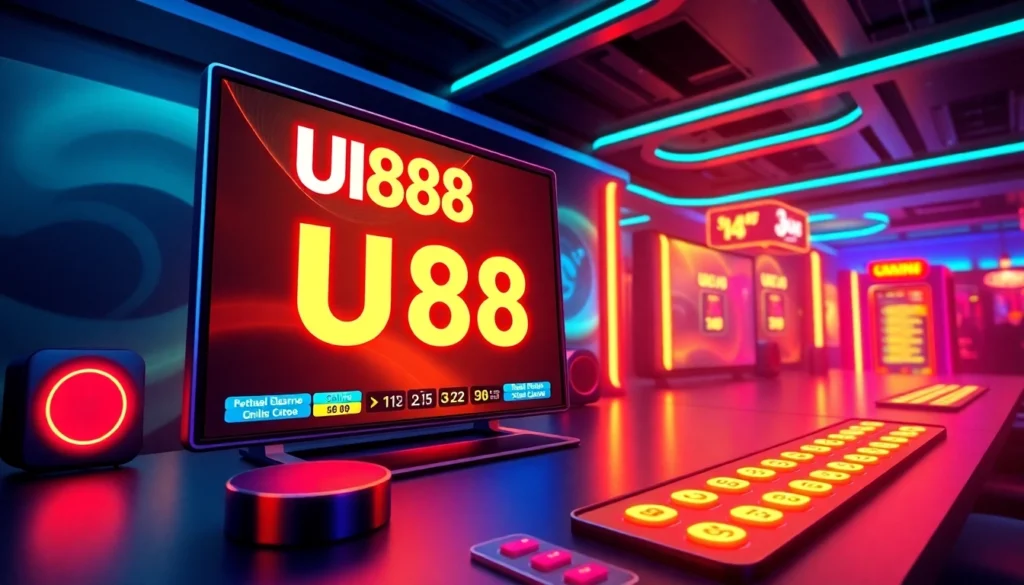 Accessible UU88 online casino platform showcasing secure interface, vibrant graphics, and user-friendly navigation for online gaming enthusiasts.