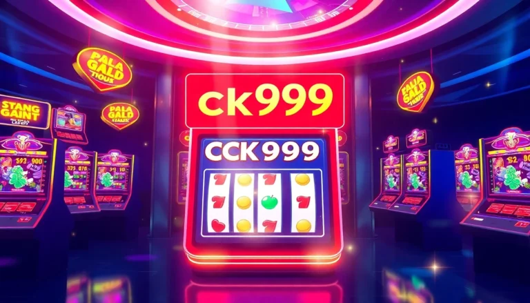 Engaging visual of the ck999 game in action, showcasing colorful slots and a dynamic casino environment for online gaming enthusiasts.