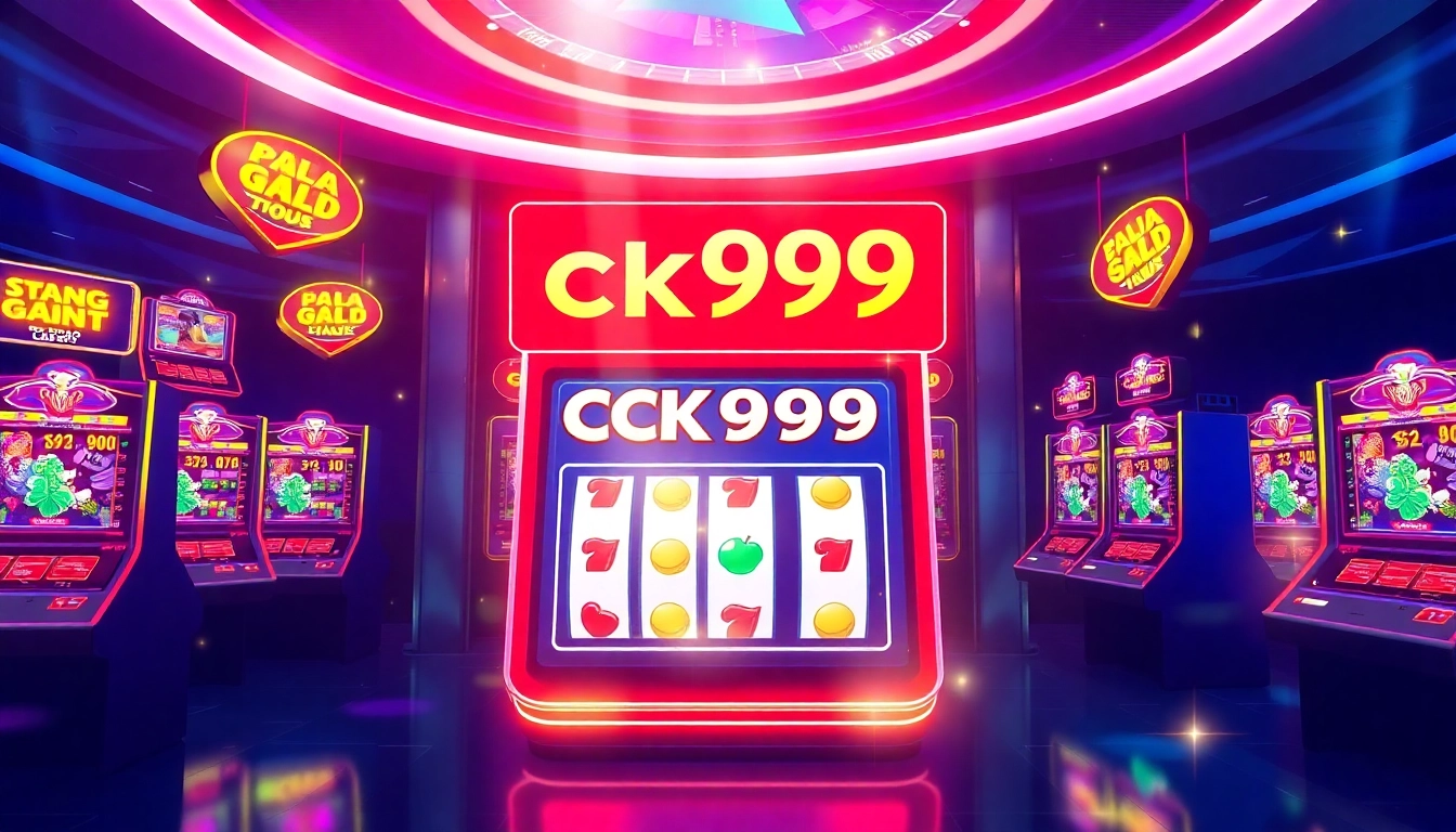 Engaging visual of the ck999 game in action, showcasing colorful slots and a dynamic casino environment for online gaming enthusiasts.