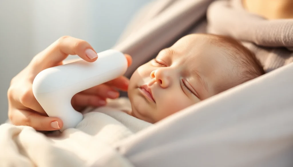 Paras vauvan nenäimuri in action gently clears infant's nasal passages, ensuring easy breathing and comfort for the baby.