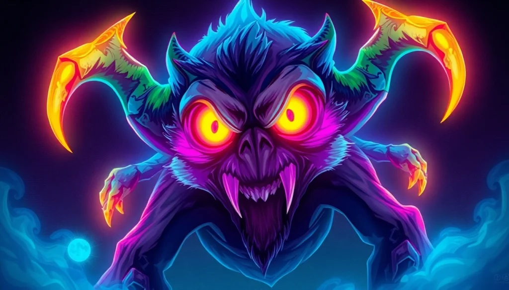 Dynamic depiction of 789f.monster as a fierce, detailed creature with glowing features for engaging visual appeal and accessibility.