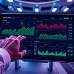 Aicoin market analysis dashboard showcasing live cryptocurrency data with interactive charts and security features, emphasizing advanced trading tools.