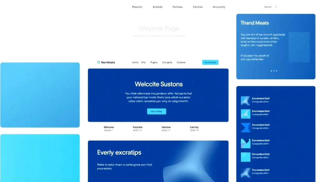 An engaging homepage layout for https://00789f.com/ displaying vibrant cyan shades and intuitive interface design to attract visitors and improve usability.