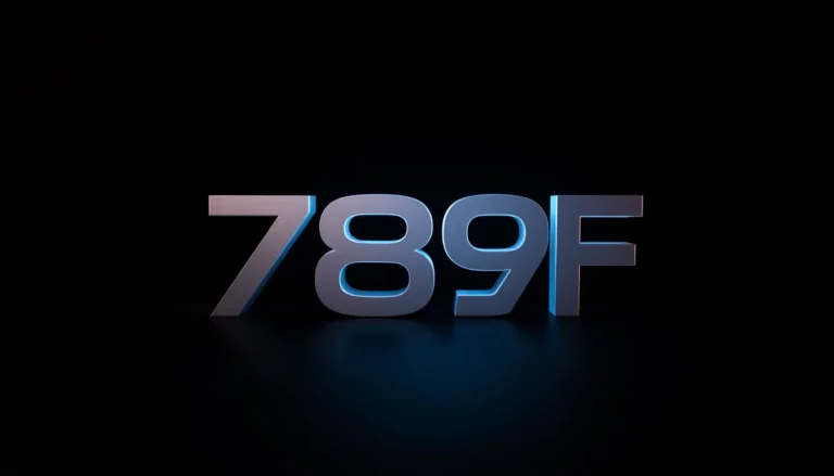Dynamic shot of the 789F branding with vibrant digital elements reflecting innovation and professionalism in the tech sector, emphasizing the 789F logo prominently.