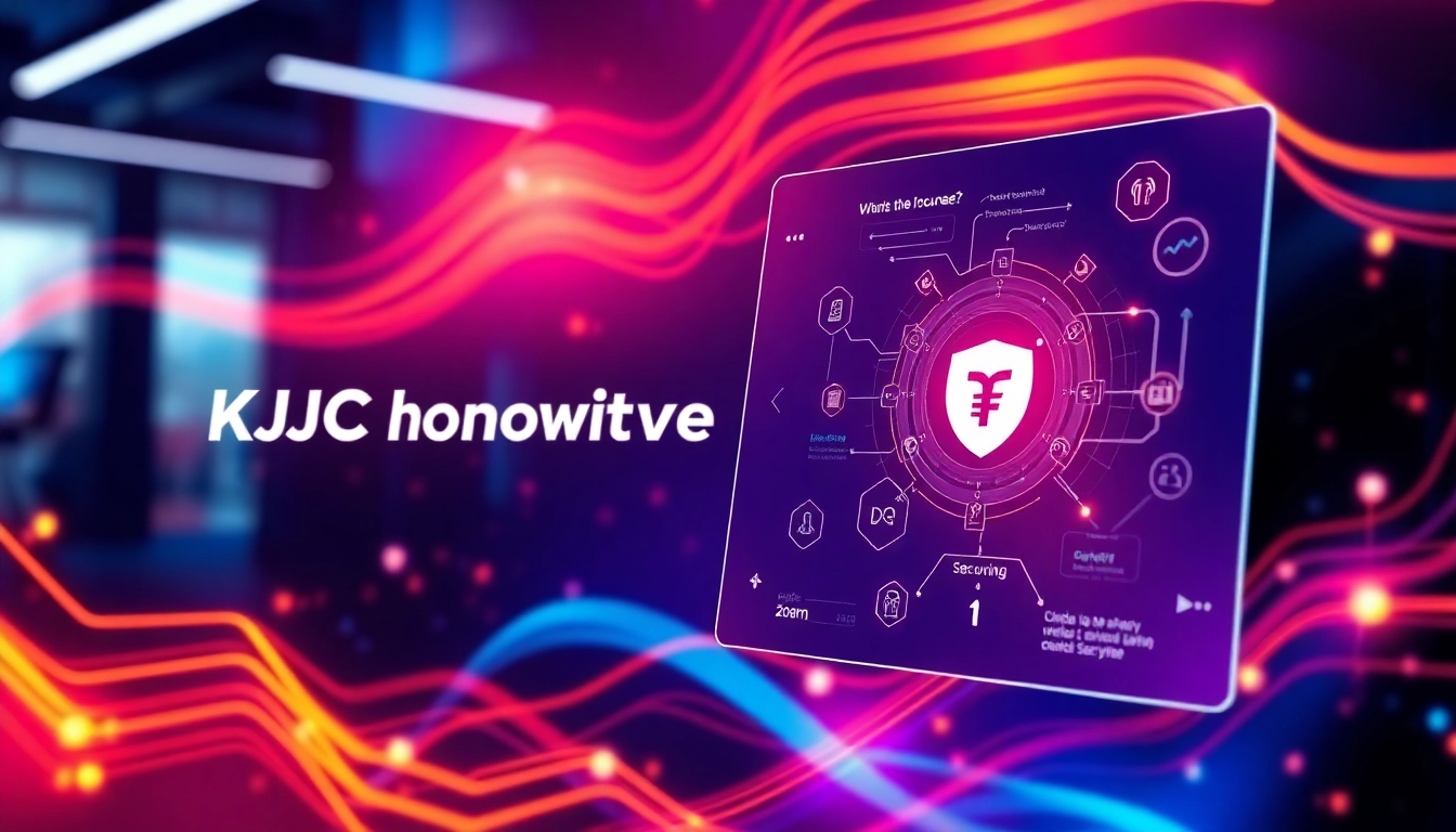 KJC building a secure and innovative digital entertainment ecosystem through advanced technology and strategic partnerships, highlighted visually.