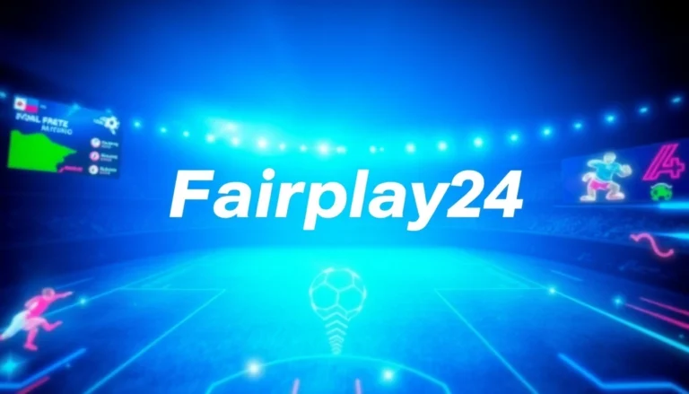 Fairplay24 online betting platform with a user-friendly interface and vibrant sports visuals