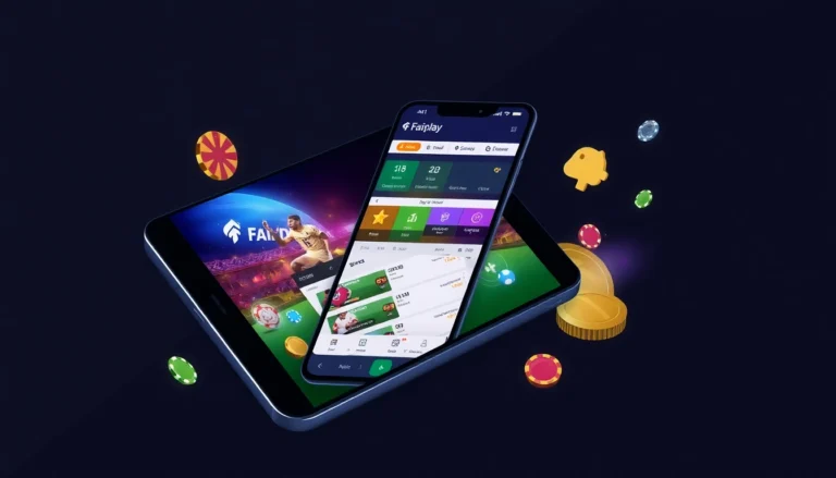 Fairplay sportsbook app interface showing live betting odds and casino games, highlighting ease of use and modern design for Indian users