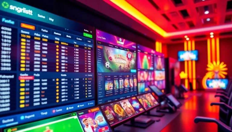 Skyexchange online betting platform with vibrant sports and casino game graphics showing secure gameplay and user interaction in India.