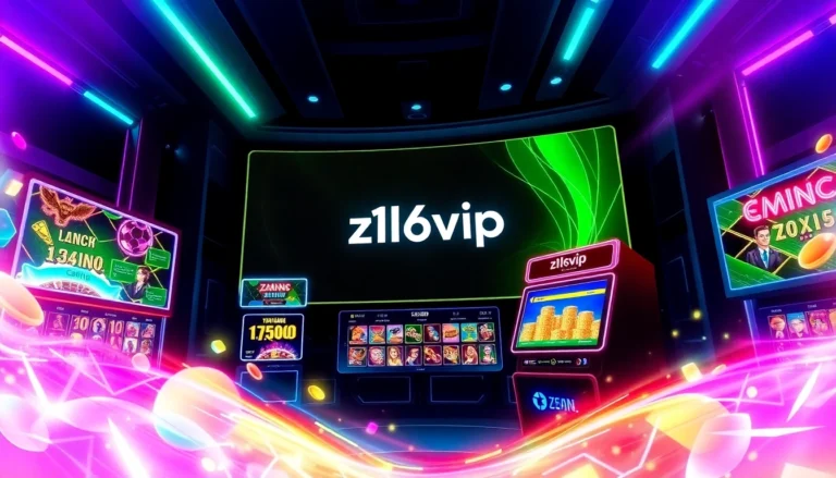 Z16vip online casino platform showcasing sleek interface and vibrant gaming experience for