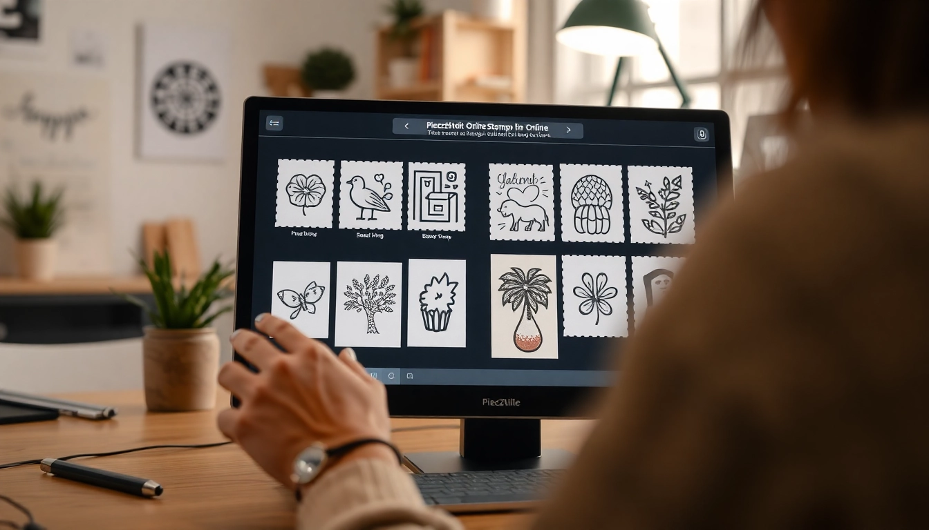 Design custom pieczątki online featuring a variety of unique styles and logos in a user-friendly interface.