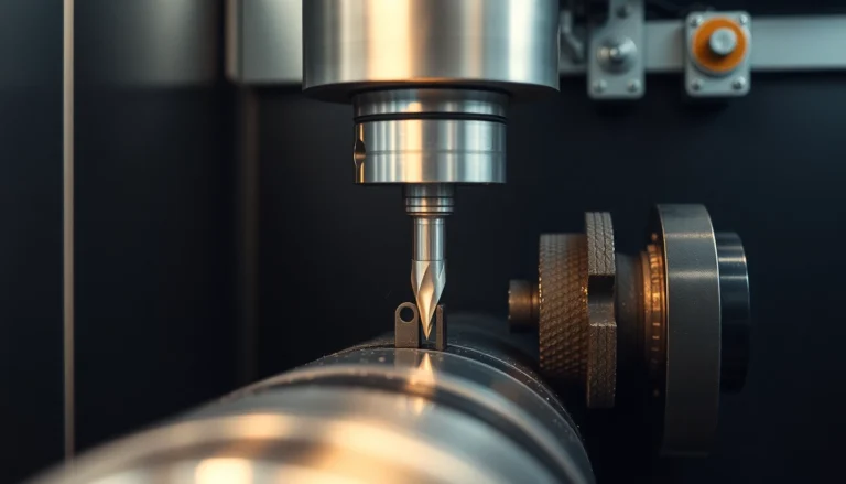 Toczenie CNC process showcasing a highly precise metal machining operation for complex parts,