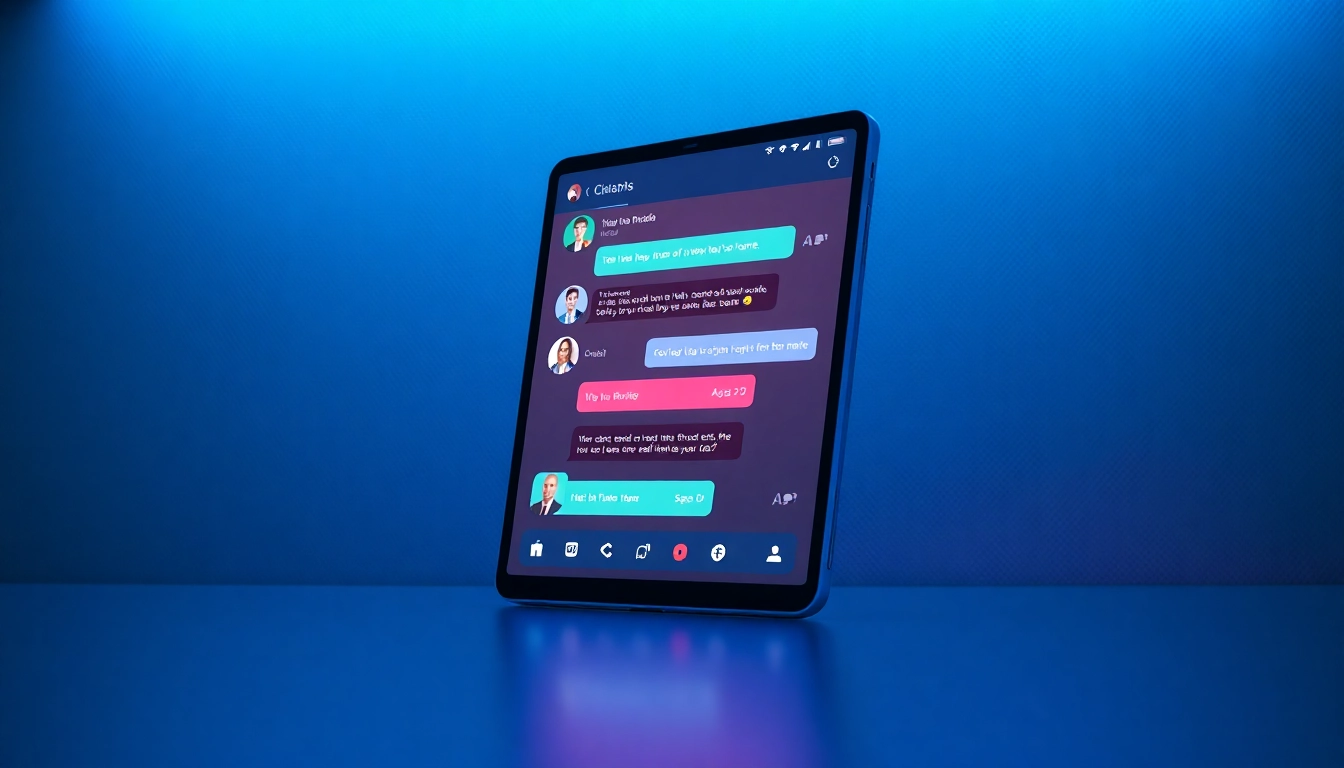 Engaging chat interface highlighting real-time messaging for users seeking reliable