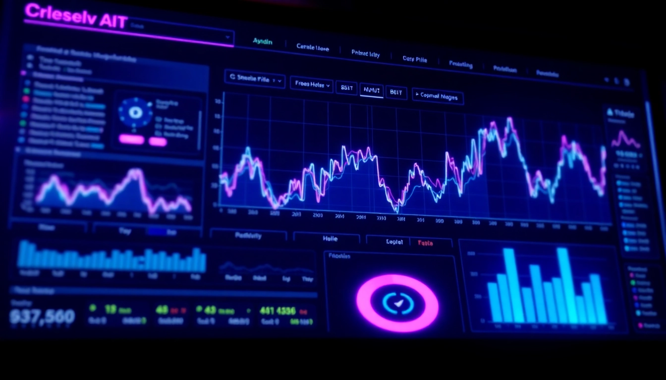 Aicoin financial data analysis platform showcasing real-time market graphs and AI tools in a